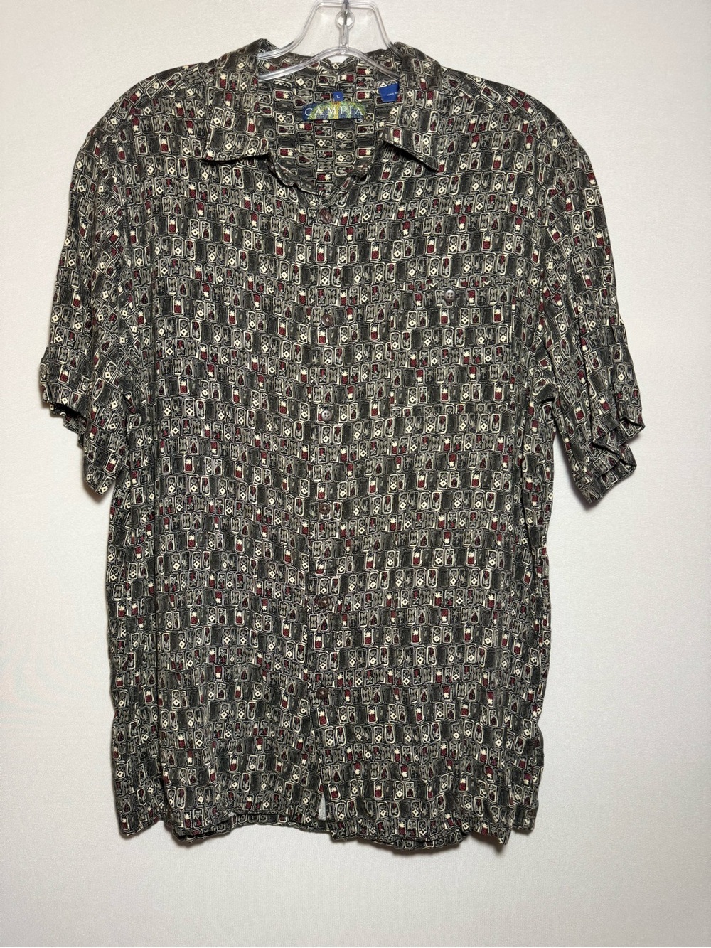 Campia Moda Men's Short Sleeve Button-Down Shirt